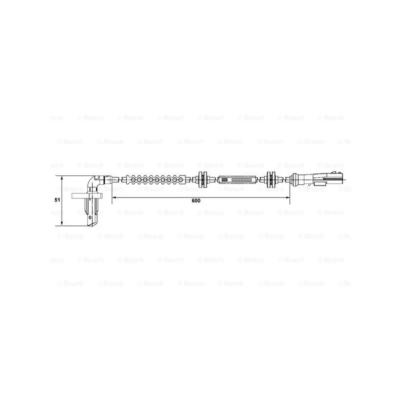 Capteur, vitesse de roue BOSCH 0 265 008 293