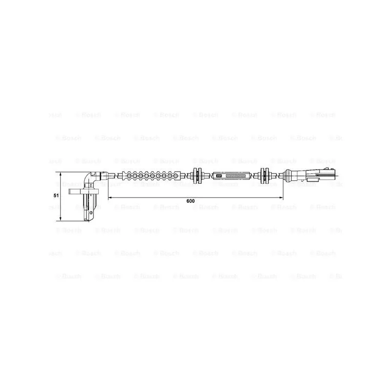 Capteur, vitesse de roue BOSCH 0 265 008 294