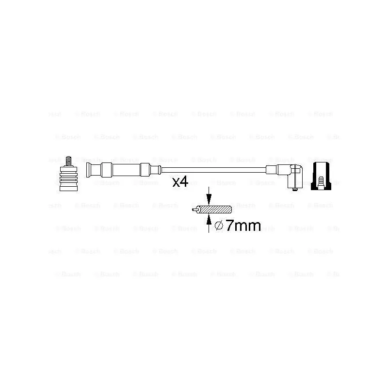Kit de câbles d'allumage BOSCH 0 356 912 843
