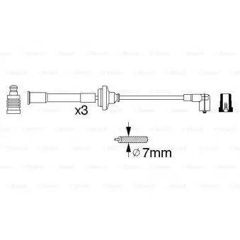 Kit de câbles d'allumage BOSCH