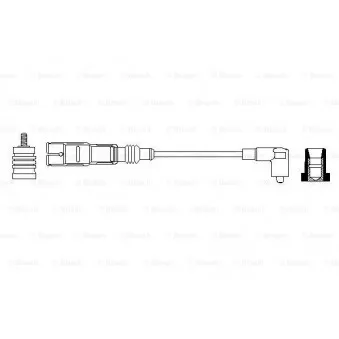 Câble d'allumage BOSCH 0 356 912 889