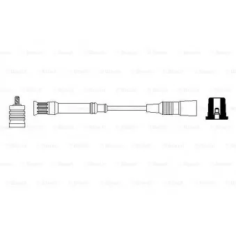 Câble d'allumage BOSCH 0 356 912 897