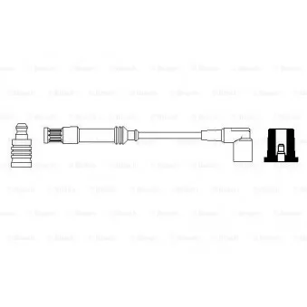 Câble d'allumage BOSCH 0 356 912 901