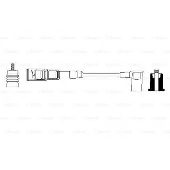 Câble d'allumage BOSCH 0 356 912 917