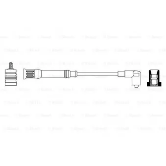 Câble d'allumage BOSCH 0 356 912 934