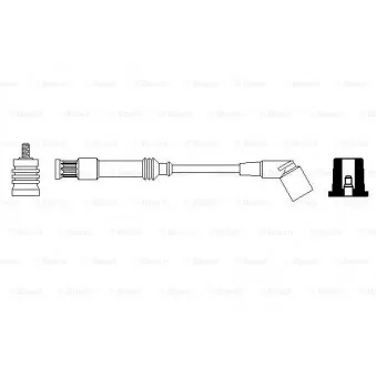 Câble d'allumage BOSCH 0 356 912 984