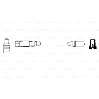 Câble d'allumage BOSCH 0 356 912 995