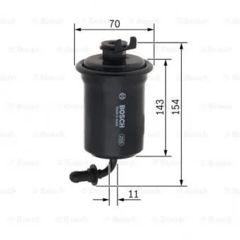 Filtre à carburant BOSCH 0 450 905 962