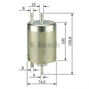 Filtre à carburant BOSCH 0 450 905 968