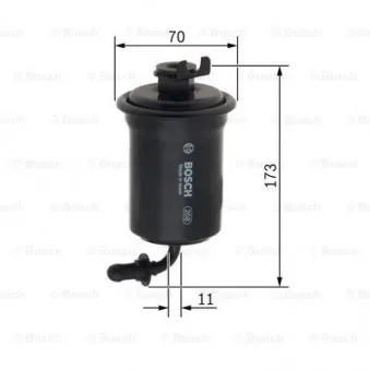 Filtre à carburant BOSCH 0 450 905 987