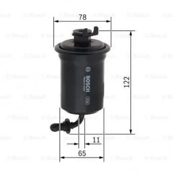 Filtre à carburant BOSCH 0 450 905 988
