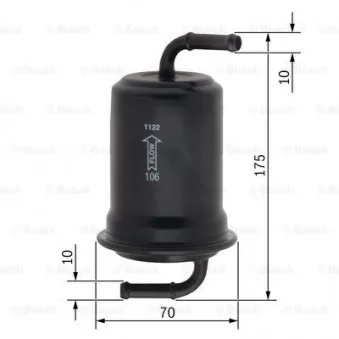 Filtre à carburant BOSCH 0 450 905 989