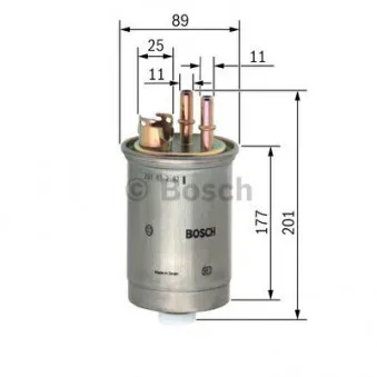 Filtre à carburant BOSCH 0 450 906 308