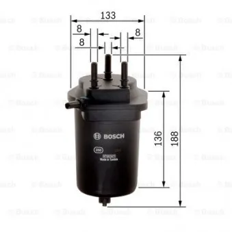 Filtre à carburant BOSCH 0 450 906 469