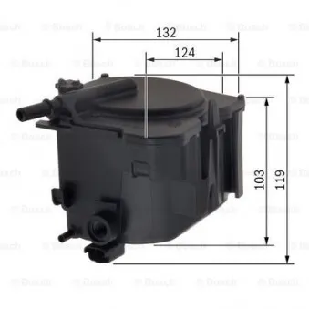 Filtre à carburant BOSCH 0 450 906 471