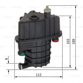 Filtre à carburant BOSCH 0 450 906 473