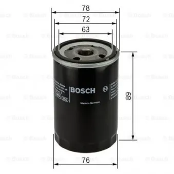 Filtre à huile BOSCH 0 451 103 110
