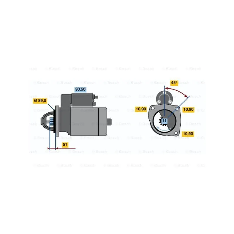 Démarreur BOSCH 0 986 013 700