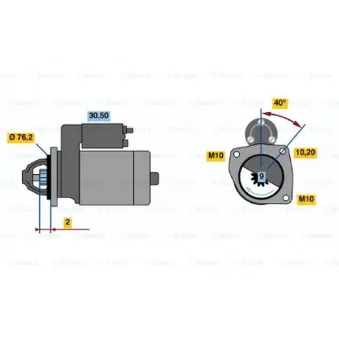 Démarreur BOSCH 0 986 016 840