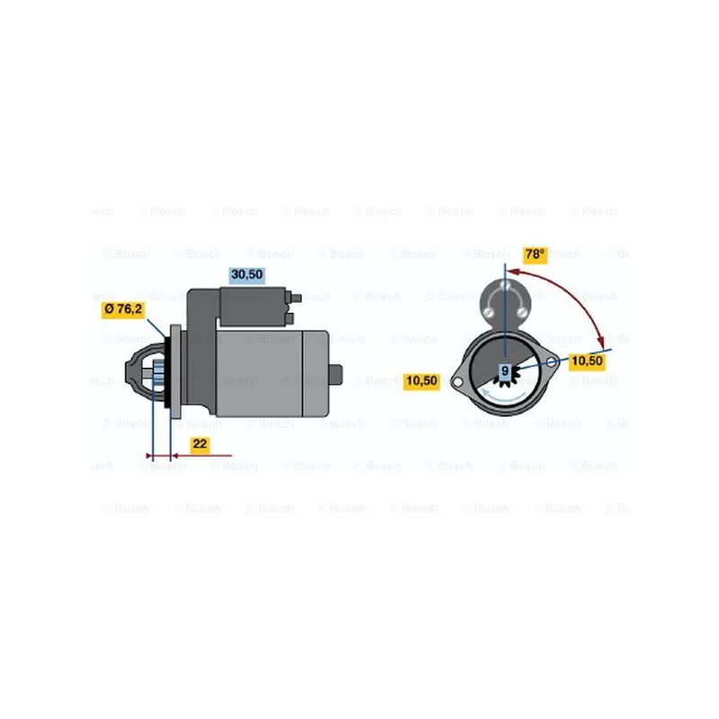 Démarreur BOSCH 0 986 017 330