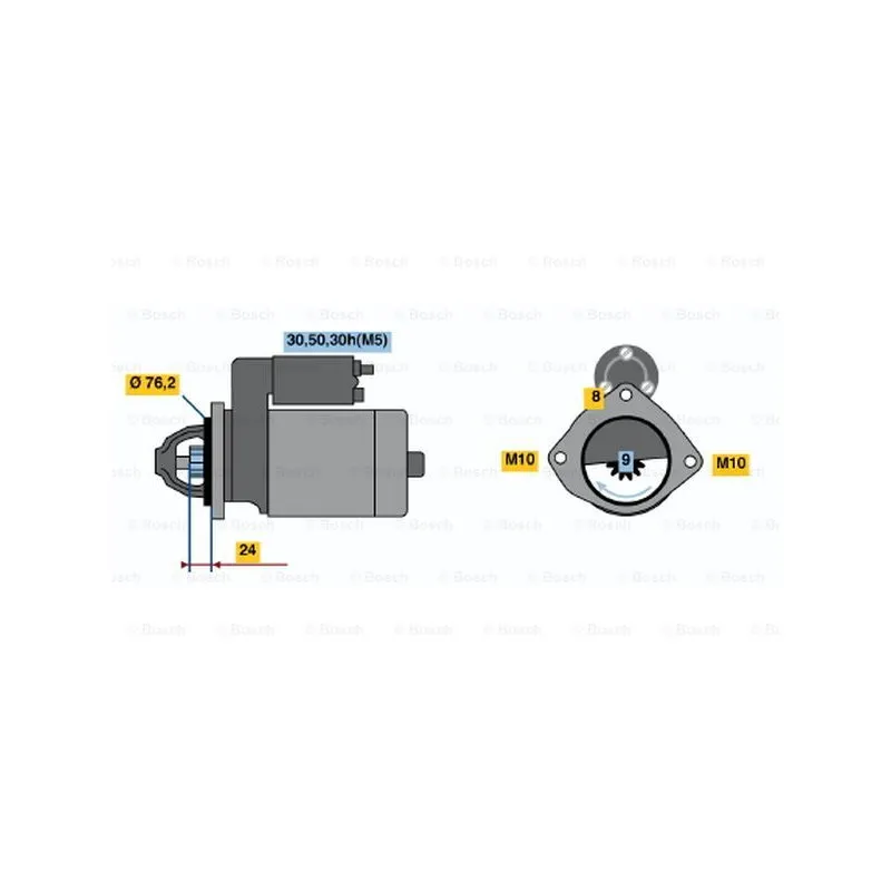 Démarreur BOSCH 0 986 019 980