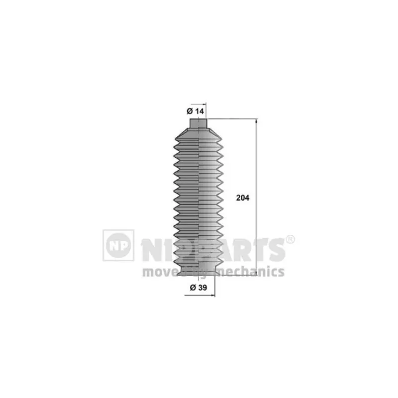 Joint-soufflet, direction NIPPARTS J2843000