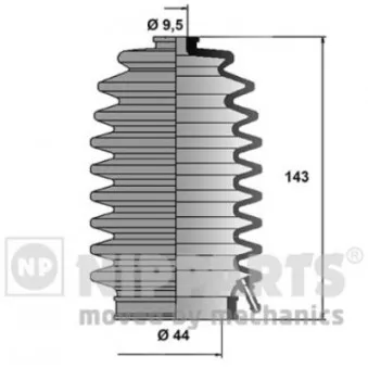 Joint-soufflet, direction NIPPARTS J2844002