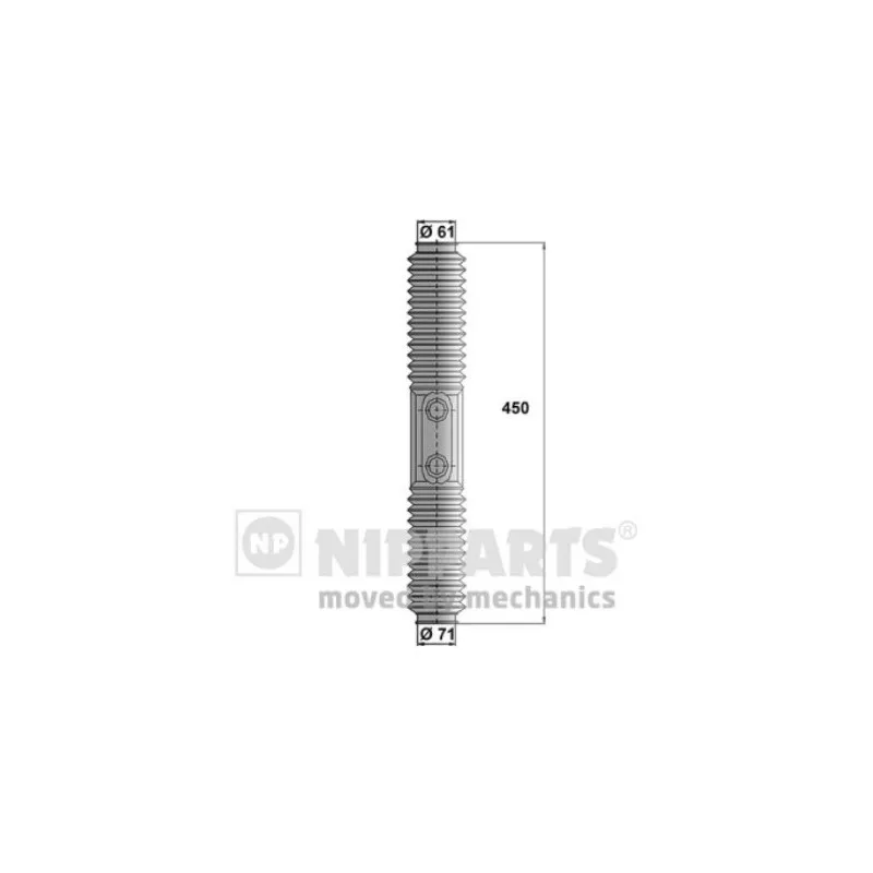 Joint-soufflet, direction NIPPARTS J2844006