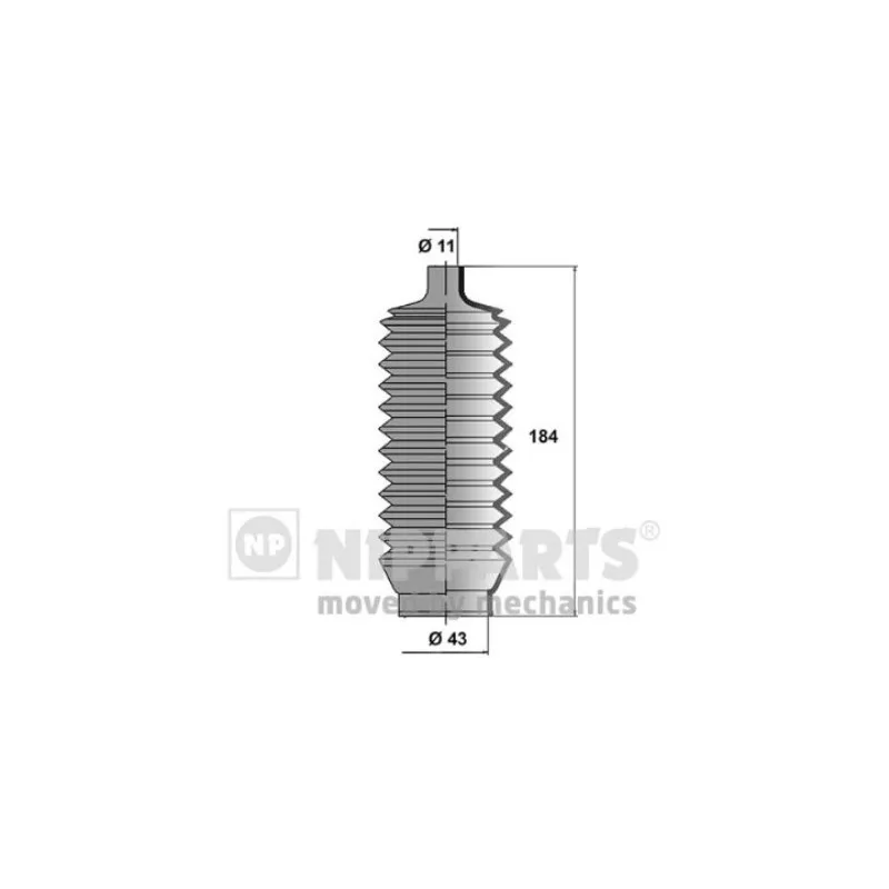 Joint-soufflet, direction NIPPARTS J2845000