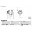 Alternateur BOSCH 0 986 041 810 - Visuel 1