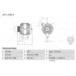 Alternateur BOSCH 0 986 041 950 - Visuel 1