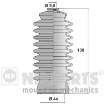 Joint-soufflet, direction NIPPARTS J2852001