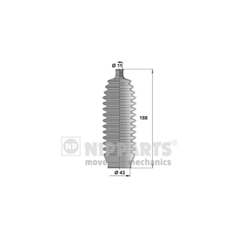 Joint-soufflet, direction NIPPARTS J2855000