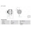 Alternateur BOSCH 0 986 046 060 - Visuel 1