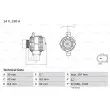 Alternateur BOSCH 0 986 080 040 - Visuel 1