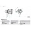 Alternateur BOSCH 0 986 080 410 - Visuel 1