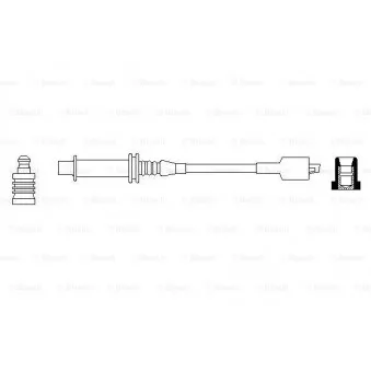 Câble d'allumage BOSCH 0 986 356 070