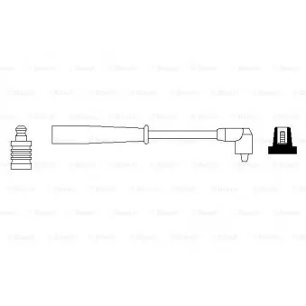 Câble d'allumage BOSCH 0 986 356 202