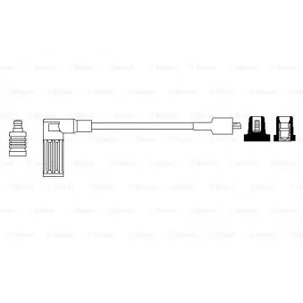 Câble d'allumage BOSCH 0 986 356 209