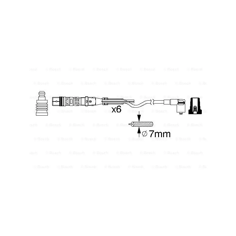 Kit de câbles d'allumage BOSCH 0 986 356 348