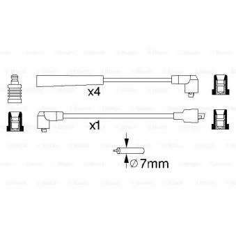 Kit de câbles d'allumage BOSCH 0 986 356 759
