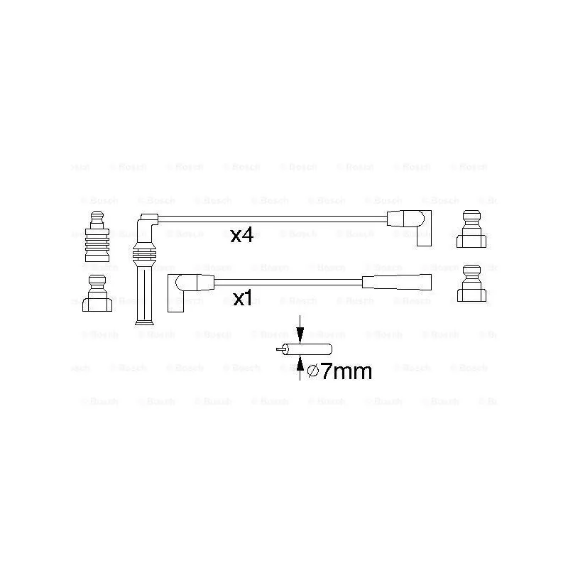 Kit de câbles d'allumage BOSCH 0 986 356 884