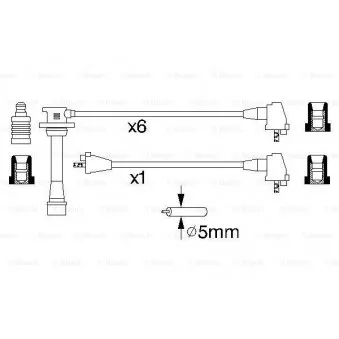Kit de câbles d'allumage BOSCH 0 986 356 926