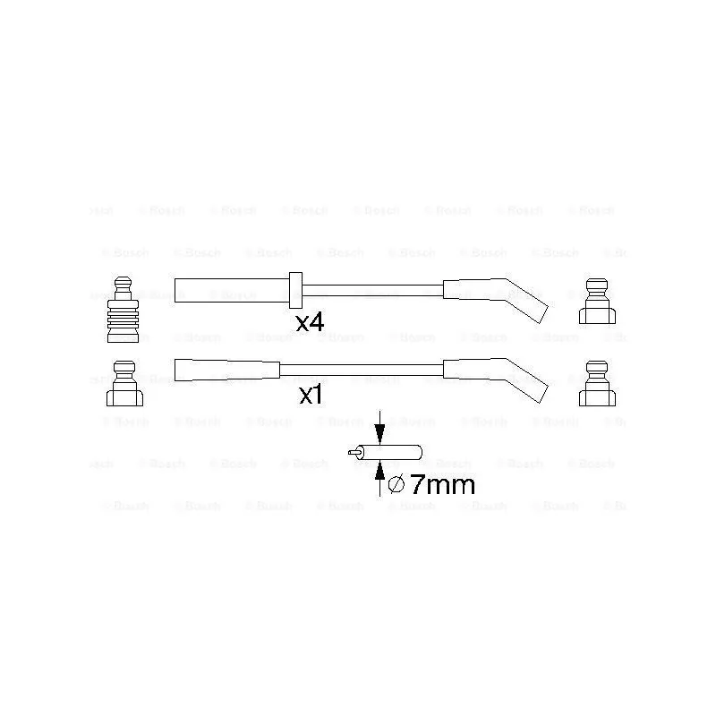Kit de câbles d'allumage BOSCH 0 986 357 123