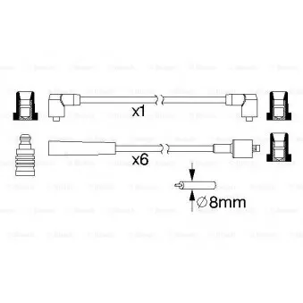 Kit de câbles d'allumage BOSCH 0 986 357 164