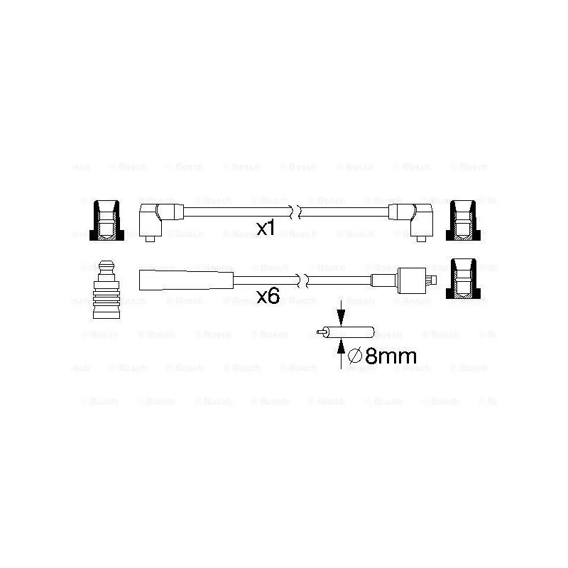 Kit de câbles d'allumage BOSCH 0 986 357 164