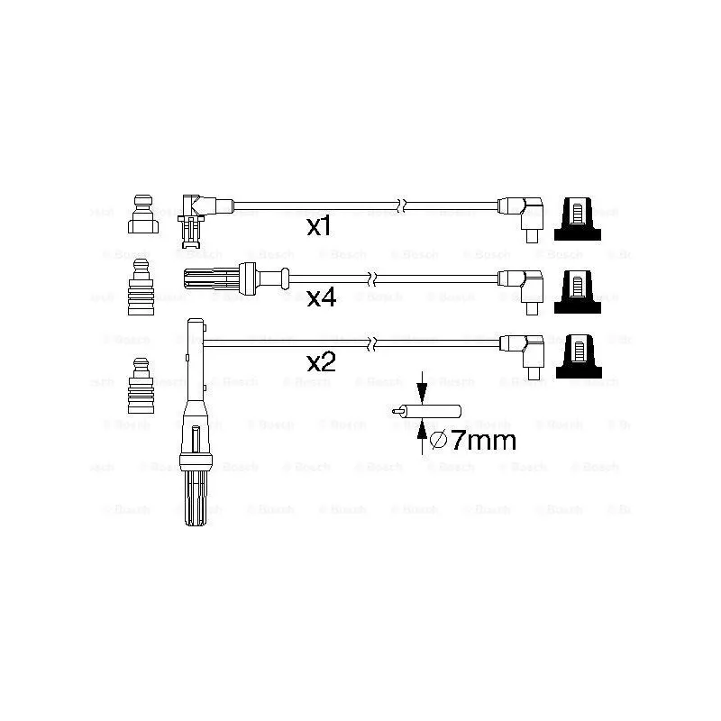 Kit de câbles d'allumage BOSCH 0 986 357 170