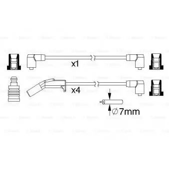 Kit de câbles d'allumage BOSCH 0 986 357 190