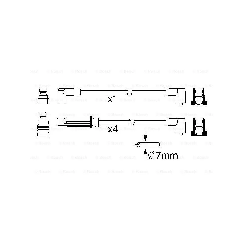 Kit de câbles d'allumage BOSCH 0 986 357 217
