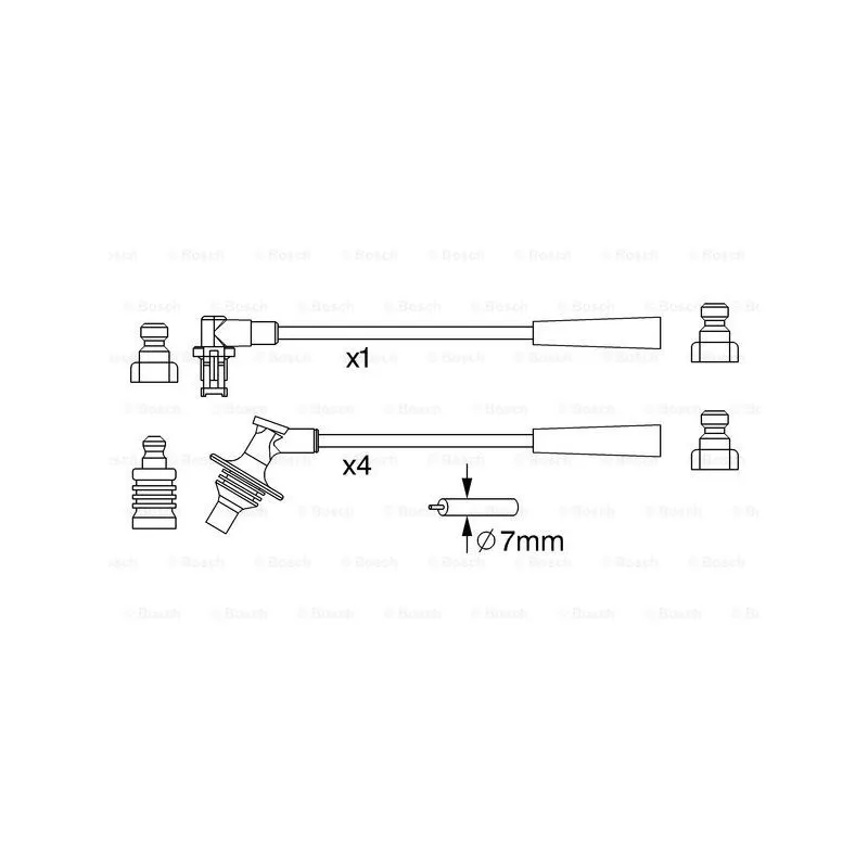 Kit de câbles d'allumage BOSCH 0 986 357 230